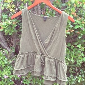 J Crew Olive Green Tank Top
